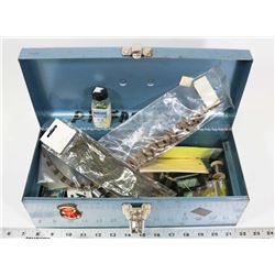 TOOLBOX W/ NEW FLY MAKING SUPPLIES AND TOOLS