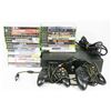 Image 1 : XBOX CONSOLE WITH 2 CONTROLLERS AND 26 GAMES.