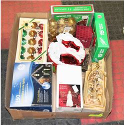 LARGE BOX W/CHRISTMAS ITEMS INCL. 150