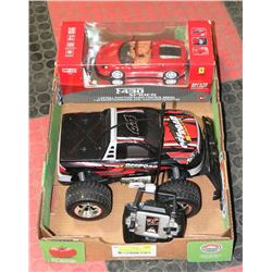 F430 SPIDER RC NEW SEALED WITH OFF ROAD SUPER CAR