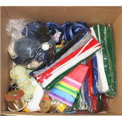 LARGE BOX OF CRAFT SUPPLIES