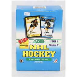 1991 SCORE HOCKEY BOX SERIES 2 ENGLISH EDITION,