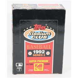 1992 TOPPS STADIUM CLUB BASEBALL  BOX, SERIES 2,