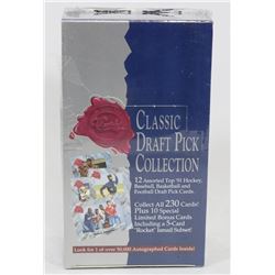 1991 CLASSIC MIXED SPORT DRAFT PICL COLLECTION