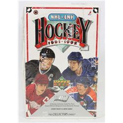1991-92 UPPER DECK HOCKEY FACTORY SEALED BOX, 36