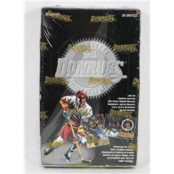1995 DONRUSS HOCKEY FACTORY SEALED BOX, 36 PACKS