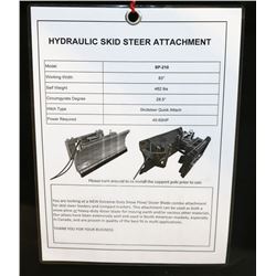 NEW 83" HYDRAULIC SKID STEER ATTACHMENT