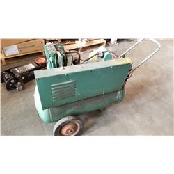 SIMPSONS SEARS GREEN AIR COMPRESSOR - NEEDS PLUG BUT DOES WORK