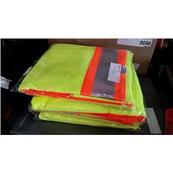 LOT OF FOUR CONCOR HIGH VISIBILITY LONG SLEEVE SHIRTS SIZE LARGE