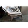 Image 2 : 2 BEIGE PLASTIC CHAIRS AND MATCHING TABLE