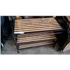 Image 1 : METAL AND WOOD SHOE RACK