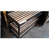 Image 2 : METAL AND WOOD SHOE RACK
