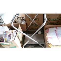 ROLLING METAL LUGGAGE CART