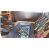 Image 2 : 3 HAND PAINTED CHRISTMAS TRAYS AND PLAQUES