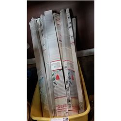 TOTE OF BLINDS AND CURTAIN RODS