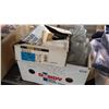 Image 1 : BOX OF STAPLES, BAG OF STRAPS, AND 4 BOXES OF SUCTION CUPS
