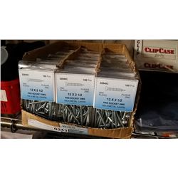 CASE OF 12 X 2 1/2 PAN SMS SCREWS