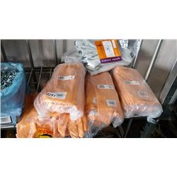 LARGE LOT OF NEW CONDOR LATEX GLOVES AND LEATHER ROD POCKETS