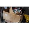 Image 1 : BOX OF DOLLAR STORE ITEMS AND TWIST TIES
