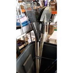 BUNDLE OF RAKES AND SHOVELS