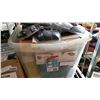 Image 1 : TOTE OF FASTENERS, DIGITAL PHOTO KEYCHAINS, AND DECK POST BASES