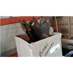 IRON COBBLERS TOOLS AND HAND SAWS