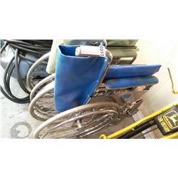 BLUE FOLDING WHEELCHAIR