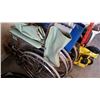 Image 1 : GREEN FOLDING WHEEL CHAIR