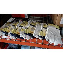 8 PAIRS NEW CONDOR LEATHER WORK GLOVES SIZE LARGE