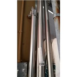 4 ALUMINUM HANGER POLES