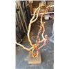 Image 2 : BURL FIGURE WITH CEMENT BASE