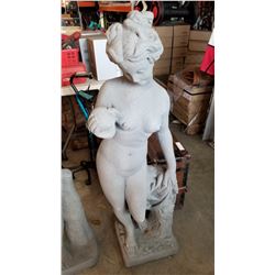 4 FOOT CONCRETE WOMAN STATUE