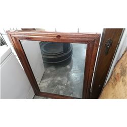 WOOD FRAMED MIRROR