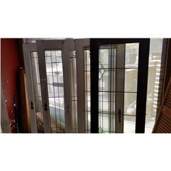 5 LEADED GLASS DOORS