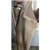 Image 1 : FRINGED AREA CARPET AND BLACK LEOPARD METIT AREA CARPET