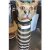 Image 2 : LARGE WOOD CAT FIGURE