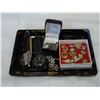 Image 1 : MENS WATCHES AND PINS AND RING AND CHAIN BRACELET