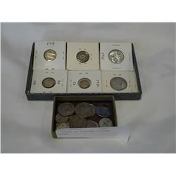 2 TRAYS OF VINTAGE SILVER COINS