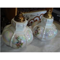 2 VINTAGE LAMP SHADES