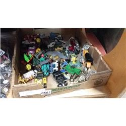 TRAY OF VINTAGE TOY CARS LESNEY, CORGI, MATCHBOX