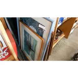 LOT OF ESTATE PICTURES AND FRAMES