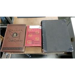 THREE ANTIQUE BOOKS