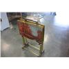 Image 2 : VINTAGE TV TRAYS IN CART SET