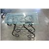 Image 2 : METAL GLASS TOP WINE RACK