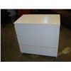 Image 1 : WHITE 3 DRAWER DRESSER