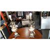 Image 1 : PAIR OF MARBLE BASE LAMPS WITH CRYSTALS