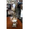 Image 2 : PAIR OF MARBLE BASE LAMPS WITH CRYSTALS