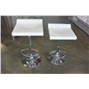 Image 1 : BRAND NEW PAIR OF WHITE AND RED ADJUSTABLE HEIGHT BAR STOOLS RETAIL $149 EACH