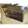 Image 1 : CHROME AND ESPRESSO 3 TIER SHELF