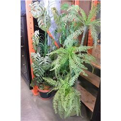 THREE 4 FOOT ARTIFICIAL PLANTS